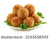 isolated fried food