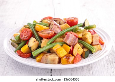 Plate Of Grilled Vegetables