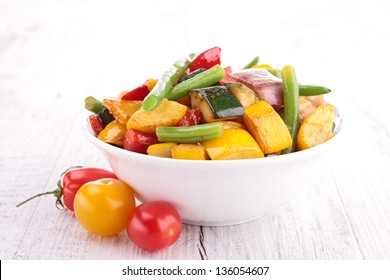 Plate Of Grilled Vegetables