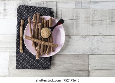 plate with licorice  - Shutterstock ID 752493643