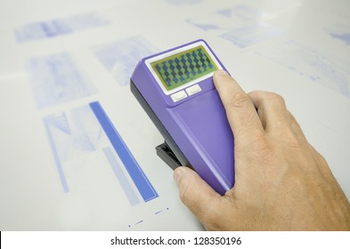 Plate Reader With Halftone Measurement Halftone On CTP Computer To Plate Offset Printing Plate In Press House