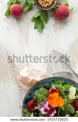 Similar – Obstsalat Salat Früchte