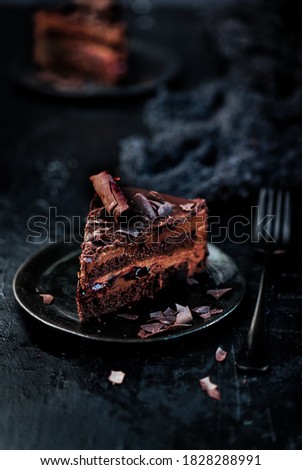 Similar – pieces of chocolate cake