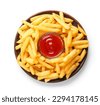 fries top view