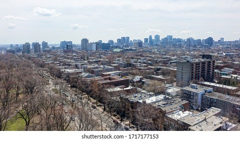 Plateau District Of Montreal From 10th Floor Looking Towards Down Town