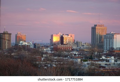 Plateau District Of Montreal From 10th Floor Looking Towards Down Town