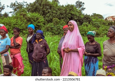 Plateau State - October 26, 2022: Community Sensitization On Covid 19, Health And Water Hygiene Of Indigenous Africa Villages. Election Campaign Meeting. Cancer Awareness Program And Empowerment