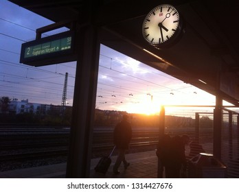 At the platform
