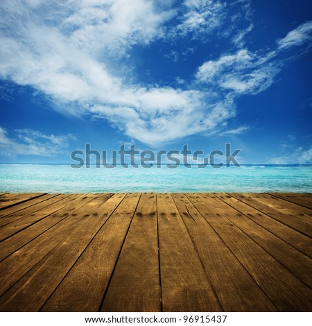 platform beside sea