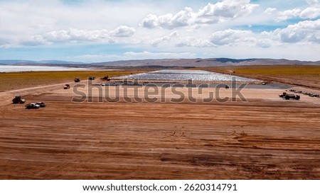 Platform compaction process for the construction of seawater pools