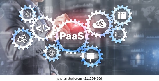 Platform as a service PaaS - cloud computing services concept