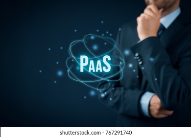 Platform as a service (PaaS) - cloud computing services concept. Platform for customers helps develop, run, and manage applications without building and administrate the infrastructure.
