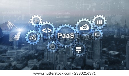 Platform as a service PaaS - cloud computing services concept
