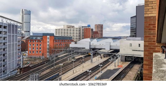 The Platforms Of Leeds Railway Station, West Yorkshire, UK