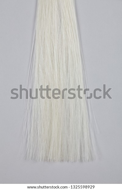 Platinum Blonde Hair Extensions Background Texture Stock Photo