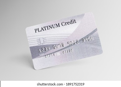 Platinum Credit Card Mockup Money And Banking