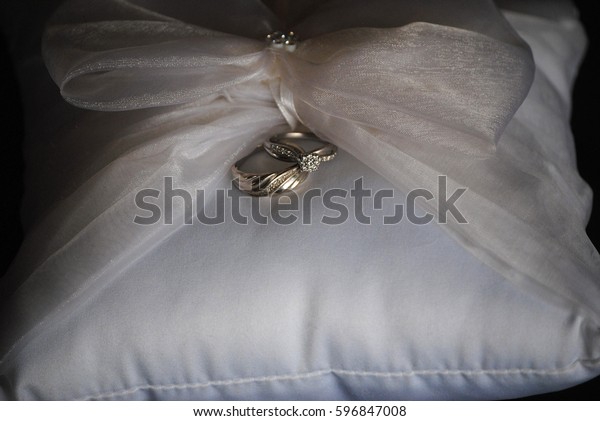 Platinum Ladies Wedding Ring White Gold Stock Photo Edit Now