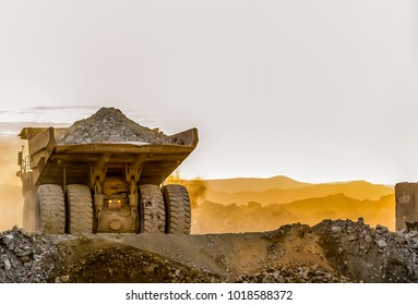 Platinum Mining and processing, Dump Truck for transporting rocks