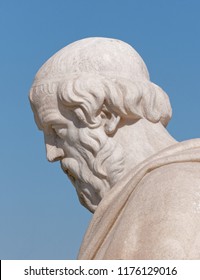 Plato Ancient Greek Philosopher White Marble Stock Photo (Edit Now ...