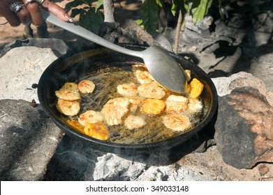 Platones Are Fried Bananas A Speciality Of Dominican Republic Food