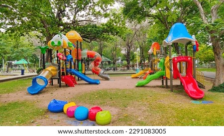 Play house in the garden
playground in the park Children's outdoor play