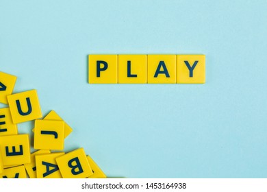 Play Word On Scrabble Tiles