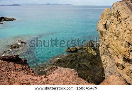 Playa Blanca Beach Lanzarote Spain Stock Photo Edit Now