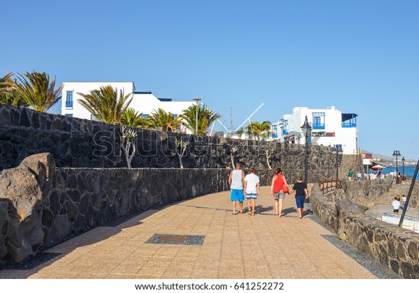 Playa Blanca Lanzarote 03 April 2017 Stock Photo Edit Now