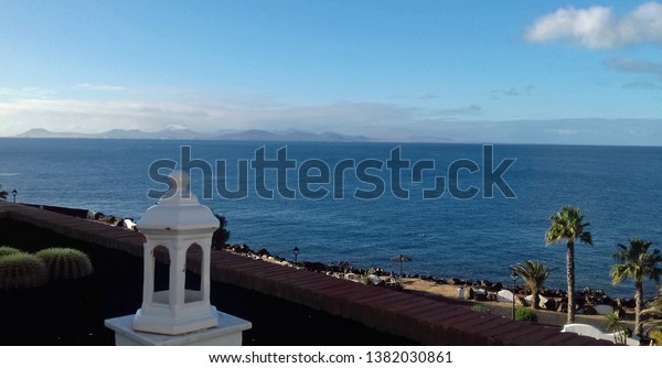 Playa Blanca Lanzarote Spain January 24 Holidays Stock Image