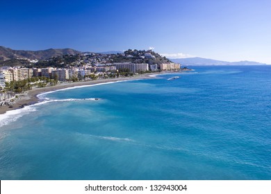 Playa De La Caletilla, Almunecar, Andalusia, Spain