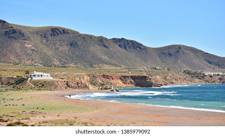 Playa de los Escullos, Natural Park of Cabo de Gata, Almería, Spain - Shutterstock ID 1385979092