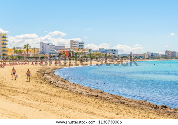Playa De Palma Beach Palma De Stock Photo Edit Now 1130730086
