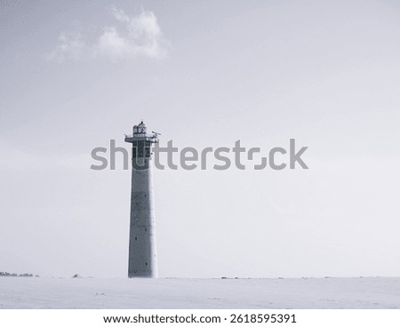Playa e faro de Morro Jable, Jandia, Fuerteventura, Canary islands, Spain