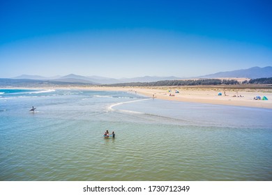 Playa Las Salinas, Beach In The Coast Of Chile.