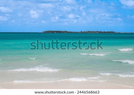 Playa Pilar (Pilar Beach) white sand, turquoise and crystalline waters, most beautiful beaches, Cayo Guillermo, Ciego de Avila, Jardines del Rey archipelago, Cuba, Caribbean (February 2023)