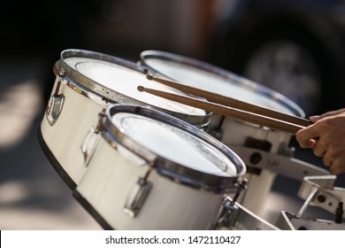 Played Tenor Drum with stick  - Shutterstock ID 1472110427