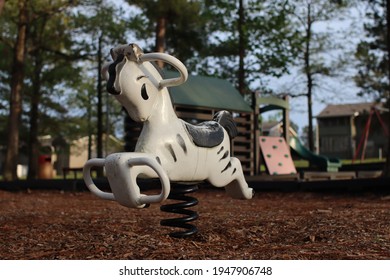 Playground Bouncy Spring Riders At The Kids Park