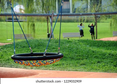 playground for children - swing and nature
