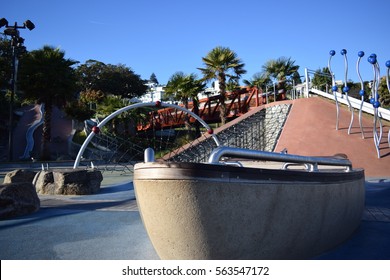 Playground Equipment At The Mission Dolores Park, San Francisco.