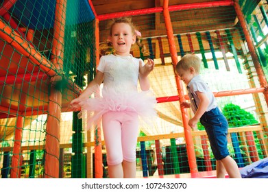 Playground In Indoor Amusement Park For Children.