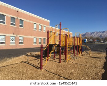 Playground For Kids At Elementary School