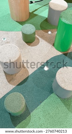 Playground with an obstacle course
