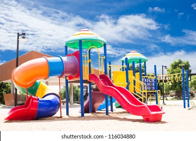 PlayGround Park With Sky Background
