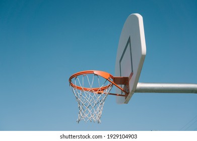 Playing basketball during the day