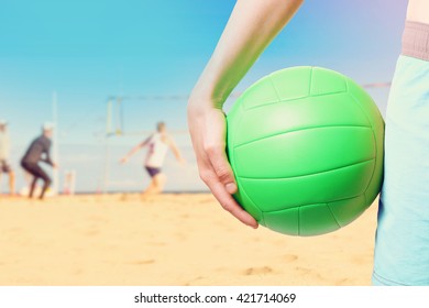 Playing Beach Volleyball Stock Photo 421714069 | Shutterstock