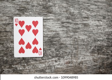 Playing Card Ten Of Hearts