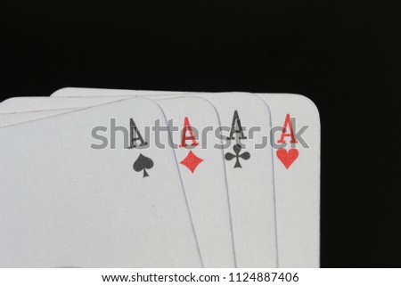 playing cards close up