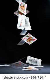 Playing Cards Falling