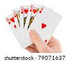 poker hand isolated
