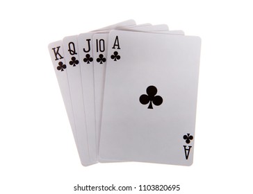 Playing Cards Royal Flush Royal Flush Stock Photo 1103820695 | Shutterstock